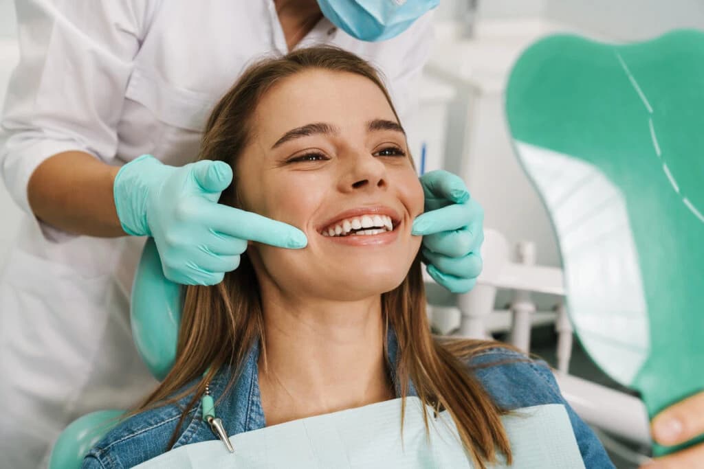 Happy patient at Aldaya Dental San Diego