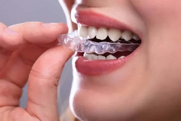 Invisalign clear aligners for straightening teeth at Million Dollar Smile in San Diego, CA